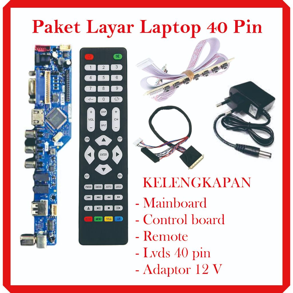 Jual UNIVERSAL LED BOARD HEMAT PAKET EX LAPTOP 40 pin | Shopee Indonesia