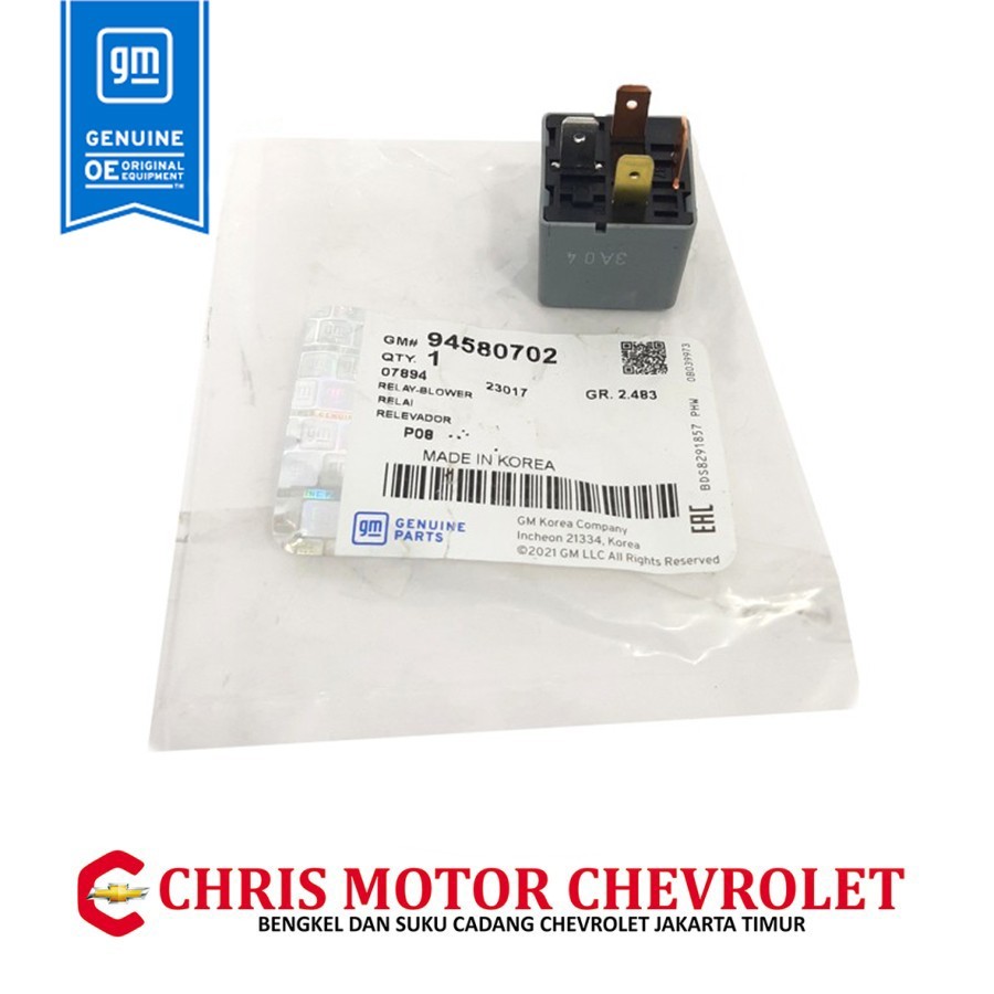 Jual RELAY 4 KAKI 12V PA 66 CHEVROLET ORIGINAL GM 94580702 / 120007826 ...