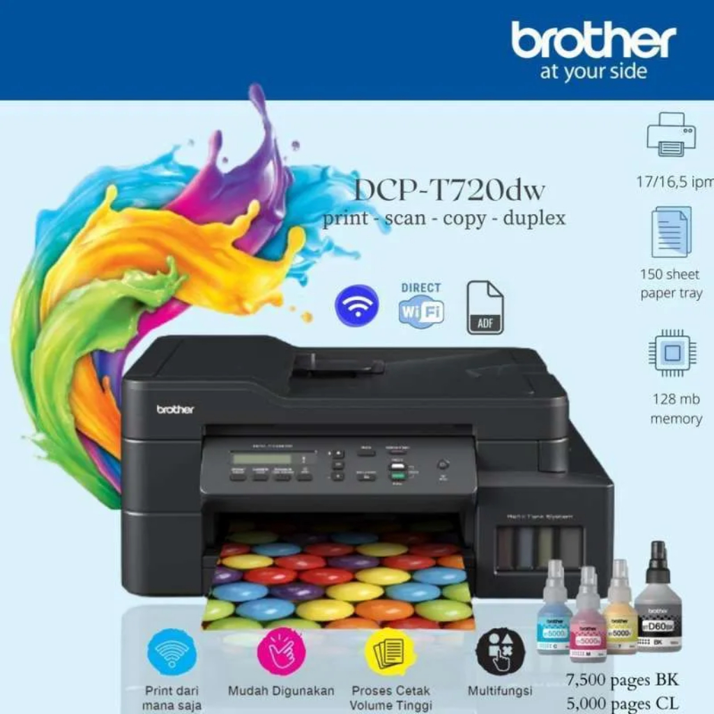Jual Printer Brother DCP-T720DW Ink Tank - Print/Scan/Copy - A4 ...