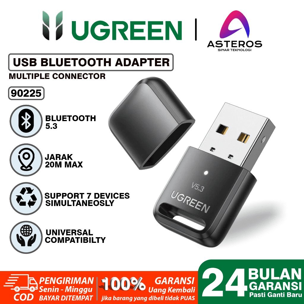 Jual UGREEN Dongle USB Bluetooth 5.3 Adapter Transmitter Receiver For
