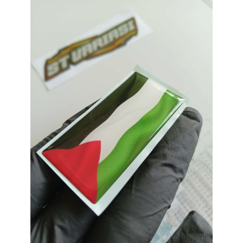 Akachafactory 2X Sticker Adesivi Adesivo Bandiera Cuore Auto Moto PS Palestine Palestina