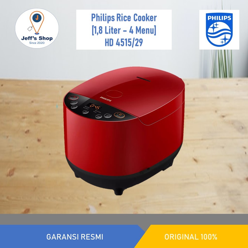 Jual Philips Rice Cooker HD 4515/29 1,8 Liter 4 Fungsi Menu
