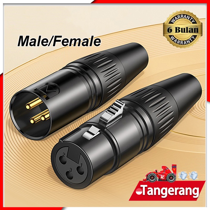 ADAPTER 3MX-3P 3-pin XLR male - 3-pole 6.35mm jack plug