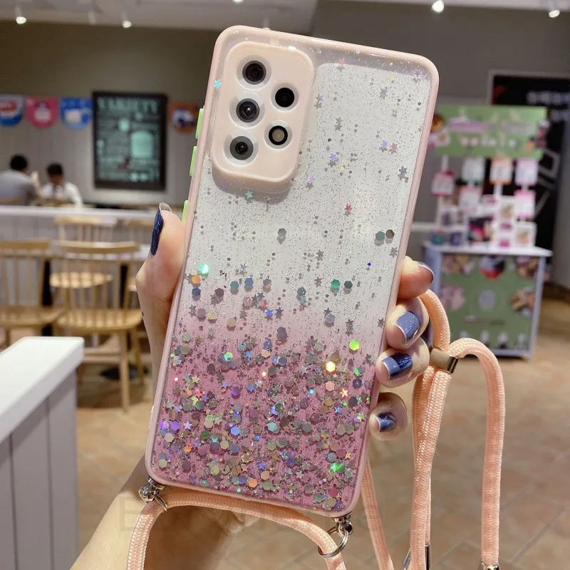 Glitter Realme 5i Ladies Cover Fashion Bling Glitter Phone Case