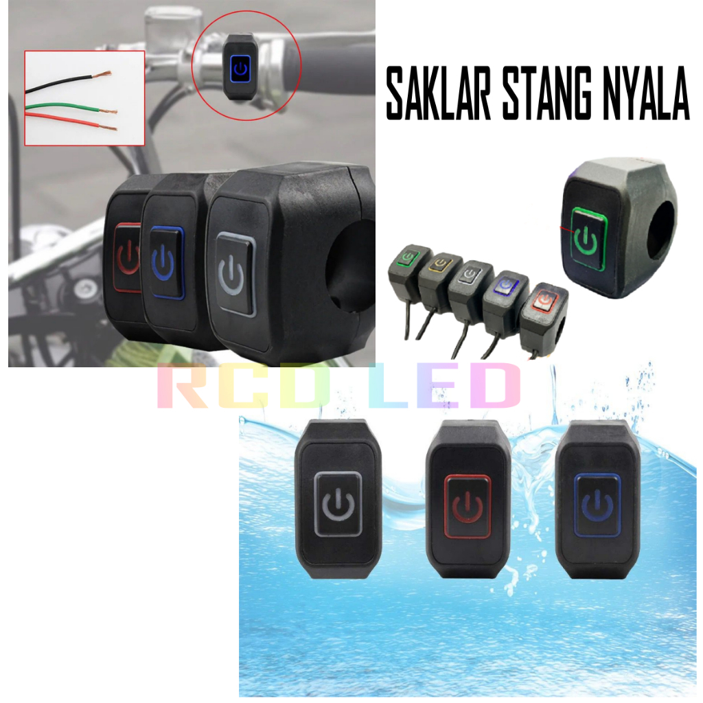 Jual SAKLAR STANG ON OFF LED | SAKLAR LAMPU MOTOR STANG MOTOR | SAKLAR ...
