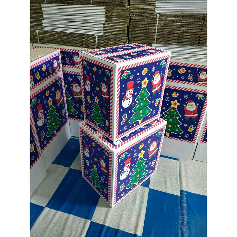 Jual Kardus Box Kotak Dus Kemasan Paking Hampers Hadiah Parcel Natal Uk