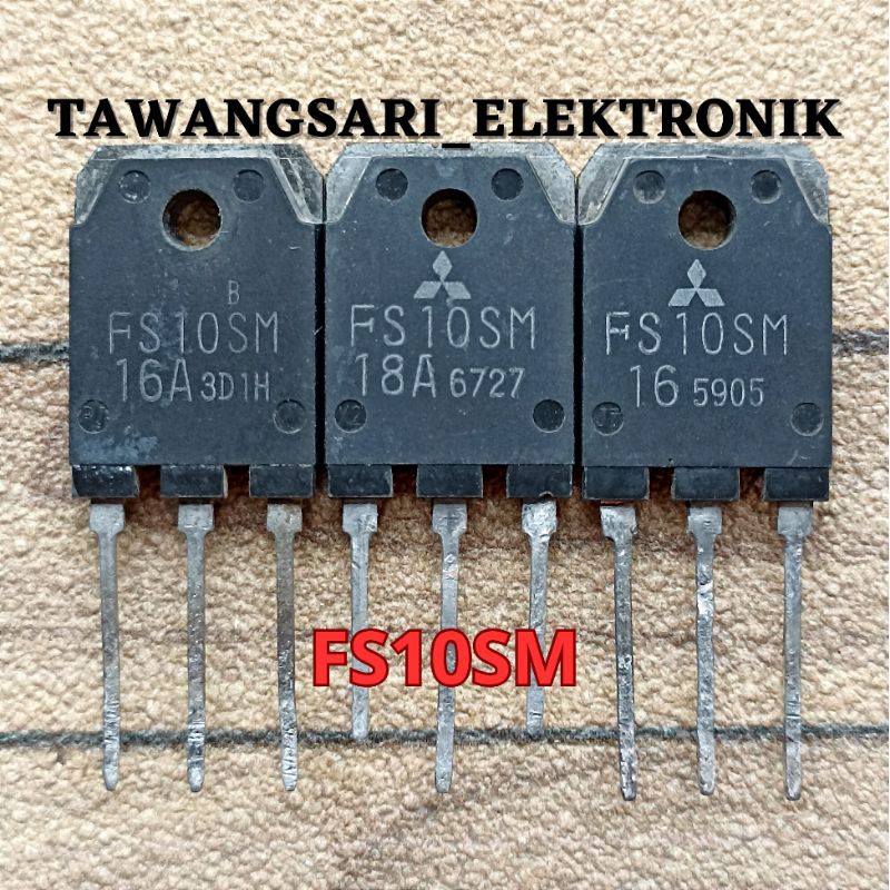 Jual FS10SM transistor mosfet fs10sm original fet fs10sm body besar ori ...