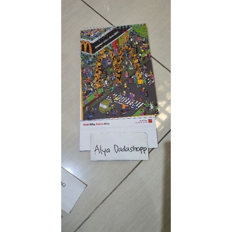 Jual Kalender Meja Mcdonald Mcd 2024 Tanggalan Original Mcdonald ...