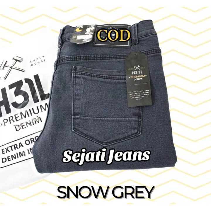 Jual Celana jeans Pria Celana panjang Straight Skinny abu abu