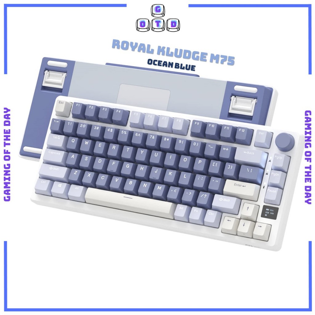 Jual Royal Kludge RK M75 3-Mode Gasket LED Mechanical Keyboard Wireless ...