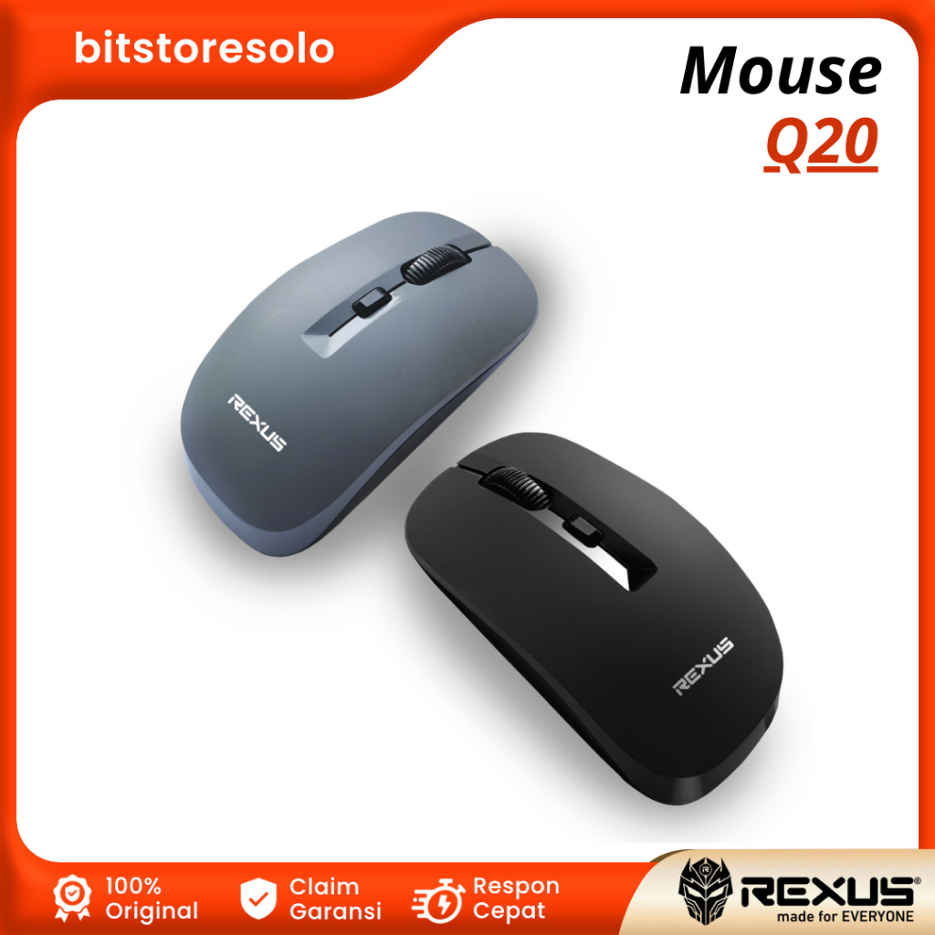 Jual Mouse Wireless REXUS Q10 Q20 Q30 Silent | Shopee Indonesia