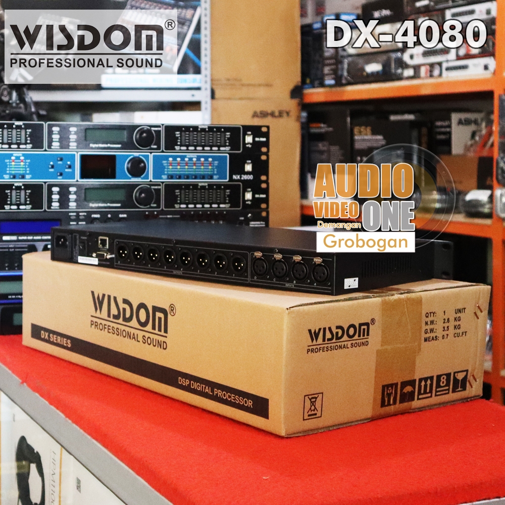 Jual DLMS Wisdom DX4080 4 In 8 Out Driverack Speaker Management ...