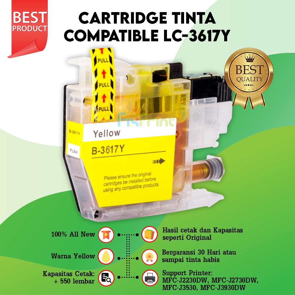 Jual Chip Cartridge Tinta Lc3617 Lc 3617 Brother J3530dw J2230dw J2730dw Shopee Indonesia 2905