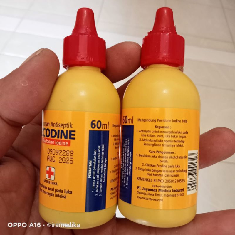 Jual Ecodine Larutan Antiseptik 60ml | Shopee Indonesia