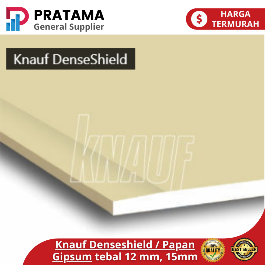 Jual Knauf Denseshield / Papan Gipsum Eternit Tahan Benturan / Gypsum ...