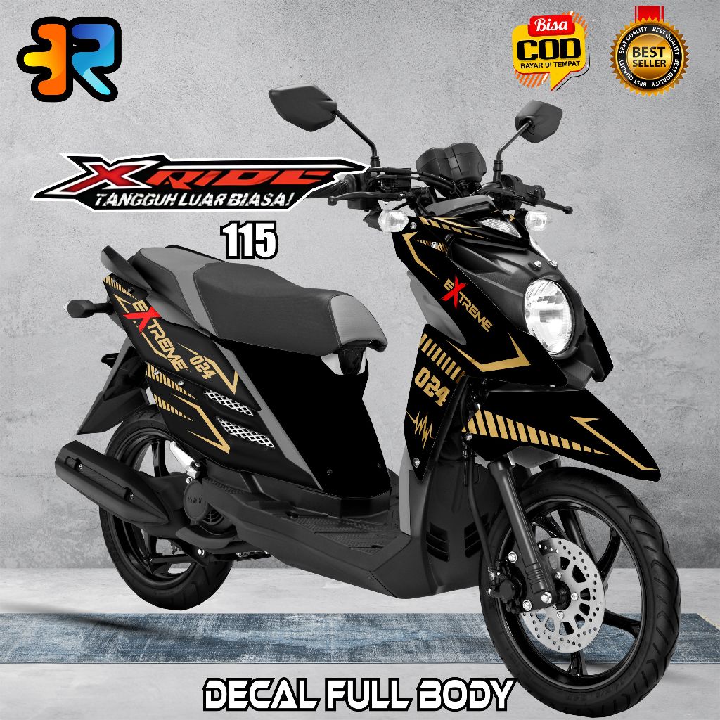 Jual Decal X-Ride 115 Stiker Full Body Variasi Desain Garis | Shopee ...