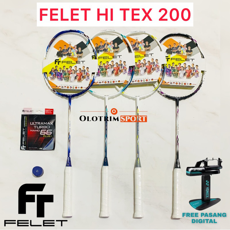 Jual Raket Badminton FELET HI TEX 200 31LBS HI-TEX HITEX Original ...