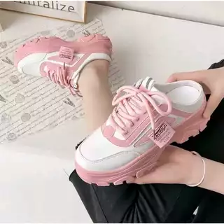 Sepatu Wanita Sneakers Korea Diskon Viral Putih