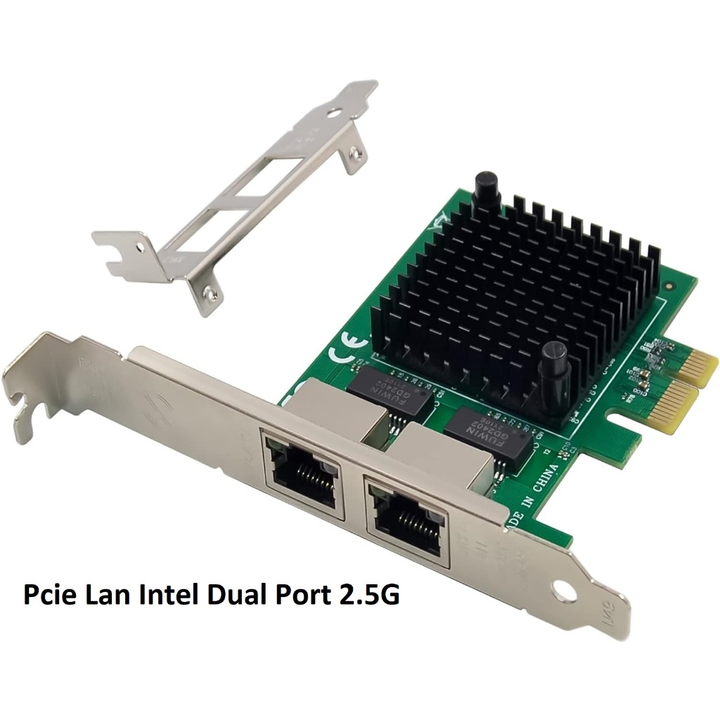 Jual Lan Card Intel i225 Dual Port 2.5G PCIE Ethernet Server Adapter ...
