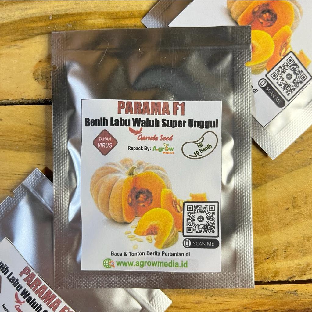 Jual 10 Benih Labu Waluh Kuning PARAMA F1 Bibit Biji Super Unggul Tahan ...
