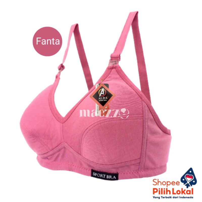 Jual BRA / BH TANPA KAWAT SPORT BRA MERK ALDA ORI BH DEWASA