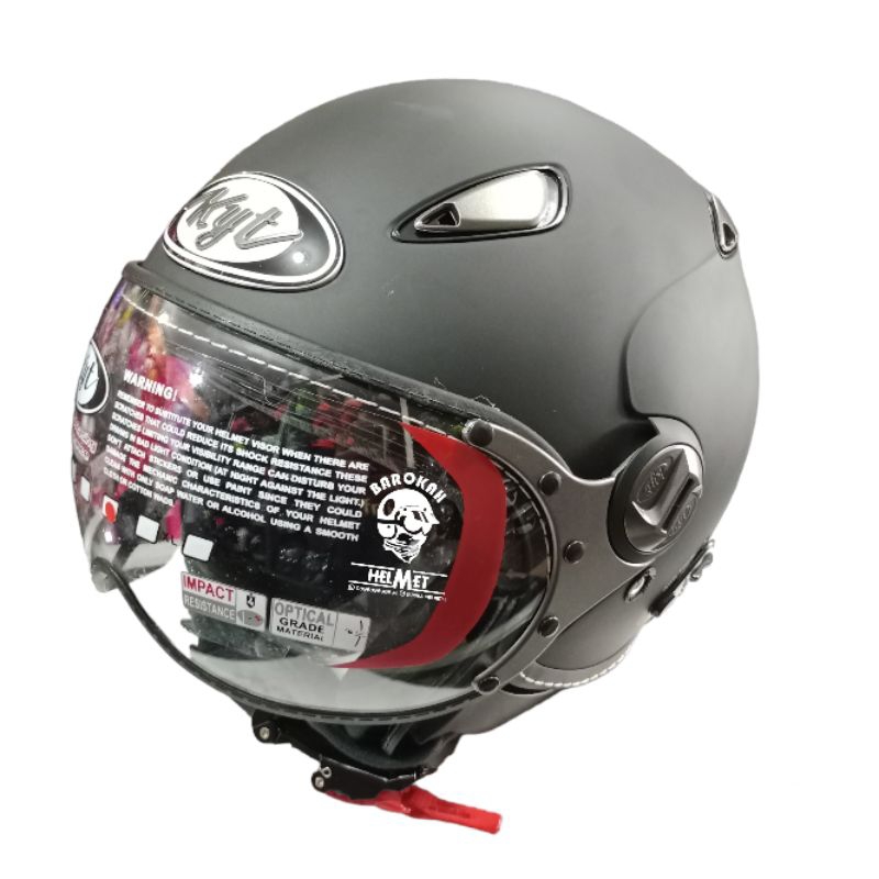 Jual HELM KYT ELSICO PUTIH POLOS ORIGINAL Shopee Indonesia