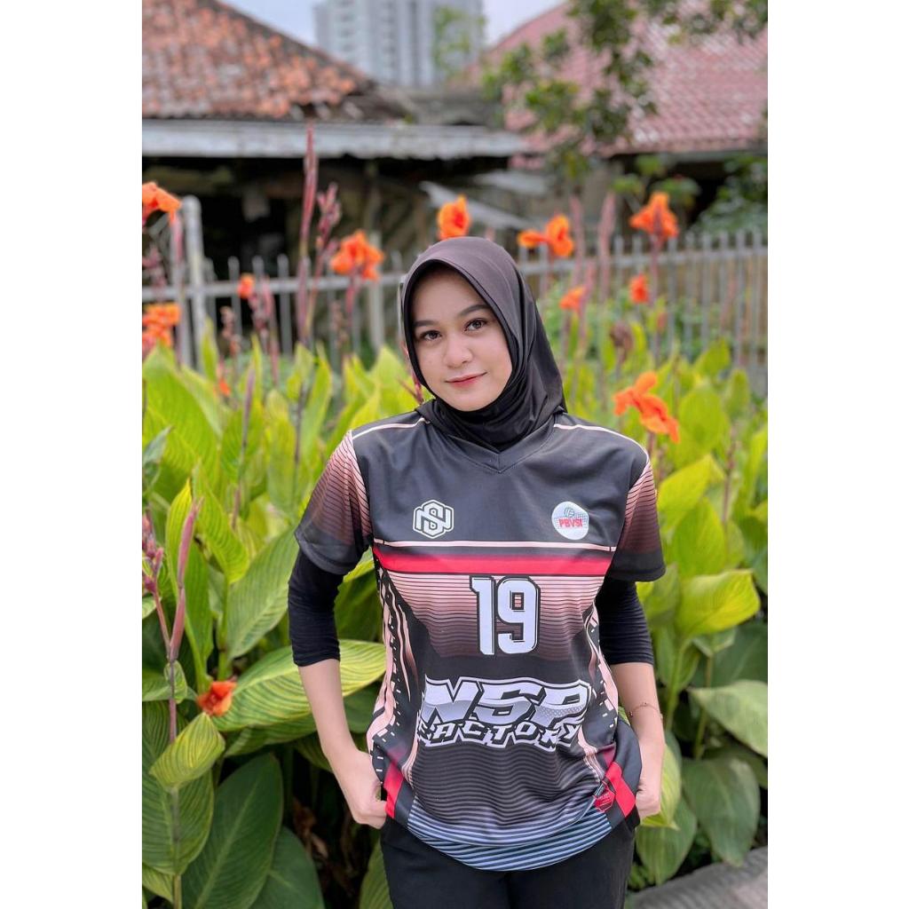 Jual Jersey voli cewek bisa custom nama dan nomor | Shopee Indonesia