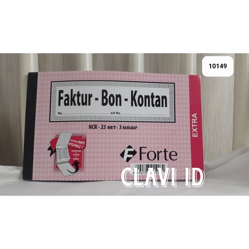 Jual 10149/Bon Faktur Rangkap 3 Kecil/Nota Kontan/BON FAKTUR KECIL ...