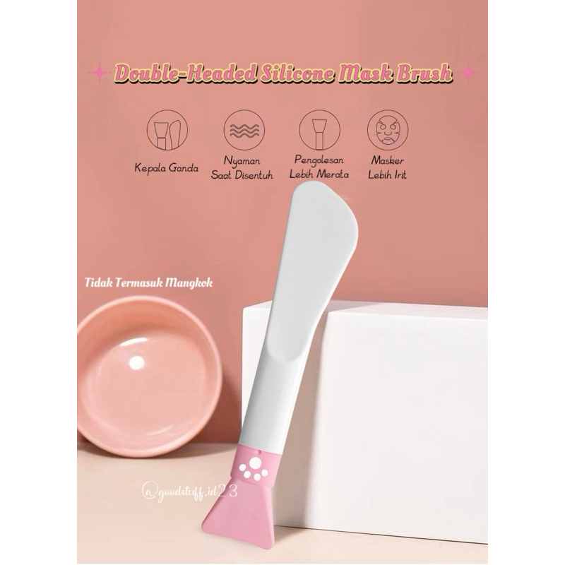 Jual Kuas Masker Silikon 2 Sisi 2in1 Spatula Kucing - Double Head ...