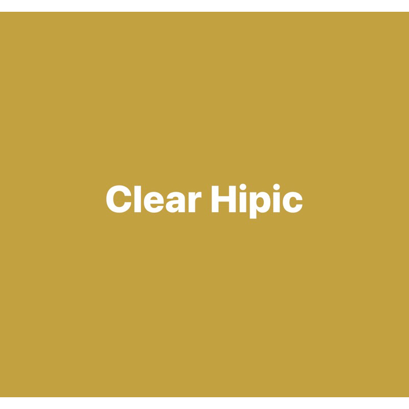 Jual Clear Hipic (1/2 liter + hardener) | Shopee Indonesia