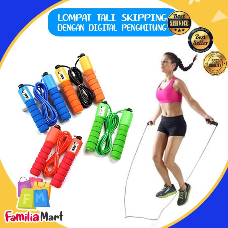 Jual Tali Skipping Skiping Lompat Tali Jump Rope dengan Penghitung ...