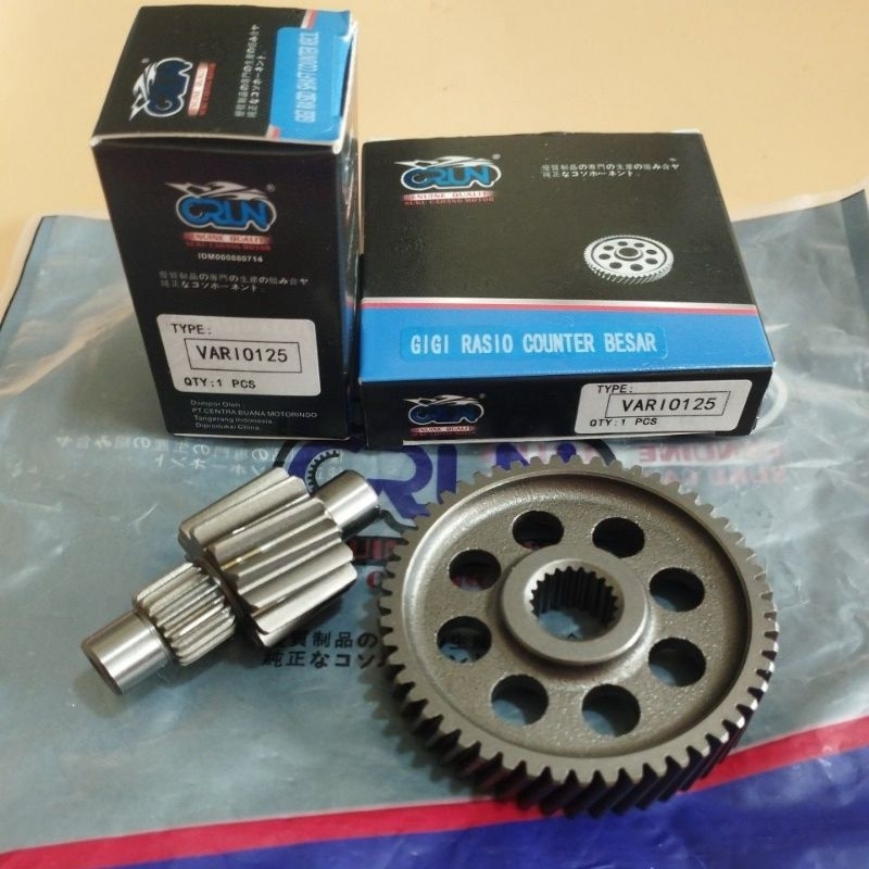 Jual Crun Gigi Rasio Besar Kecil Vario 125 (KZR)/Vario 125 Fi Old ...