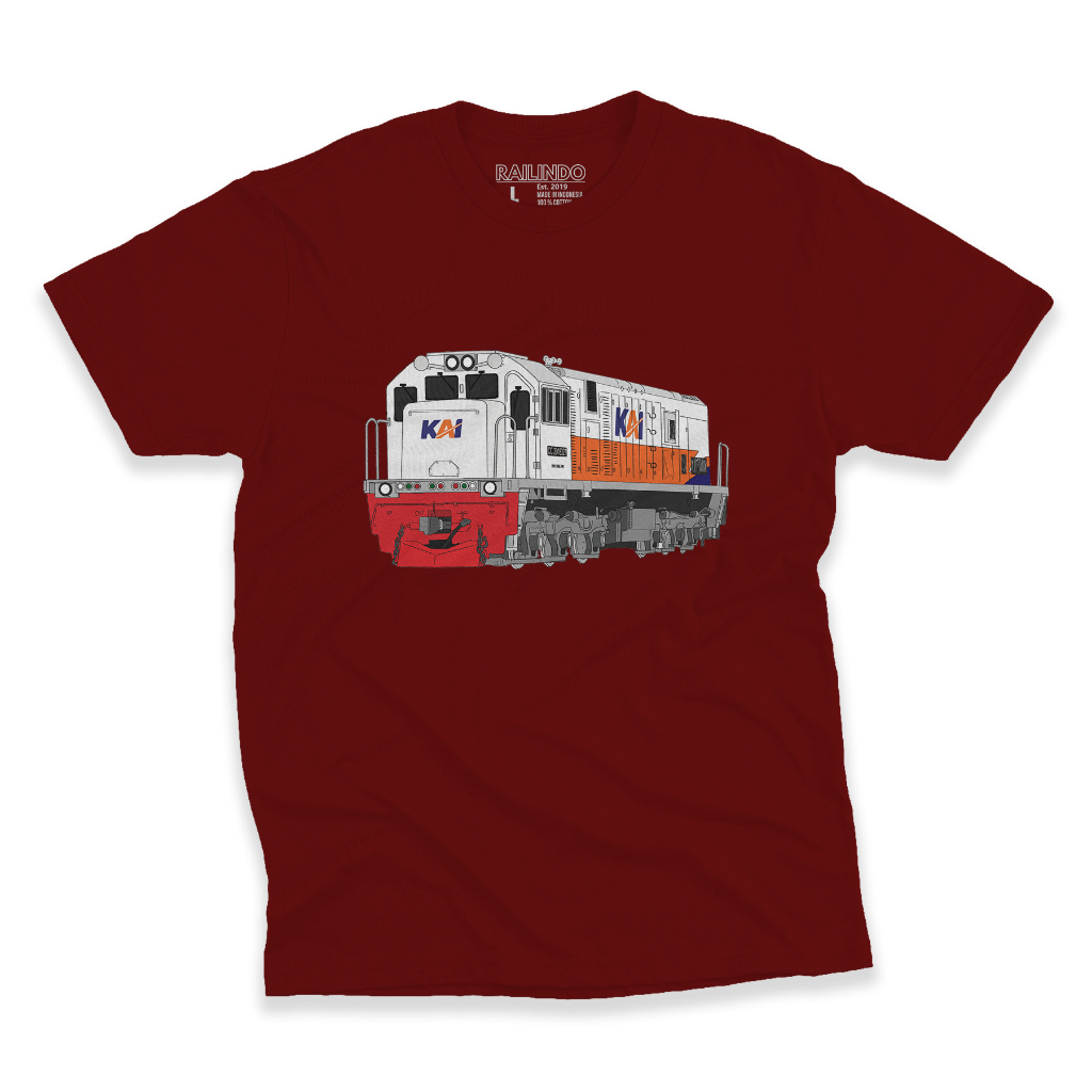 Jual Railindo Baju Kaos Dewasa Kereta Api Lokomotif Cc201 3d Shopee