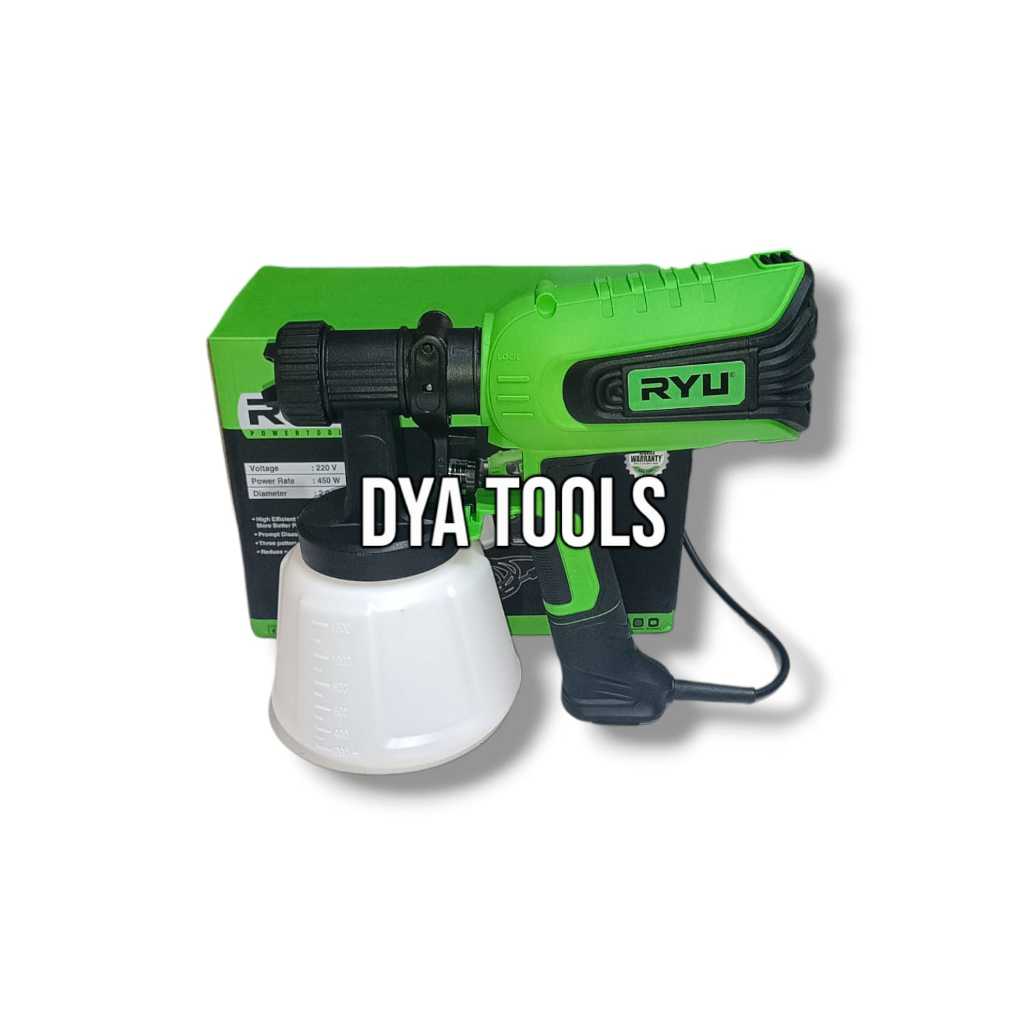 Jual RYU RSE 800-2 SPRAY GUN ELEKTRIK UNTUK CAT MINYAK THINNER & CAT ...