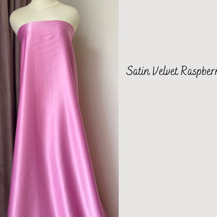 Jual Kode Erd Kain Silk Satin Saten Meteran Furing Kebaya Velvet