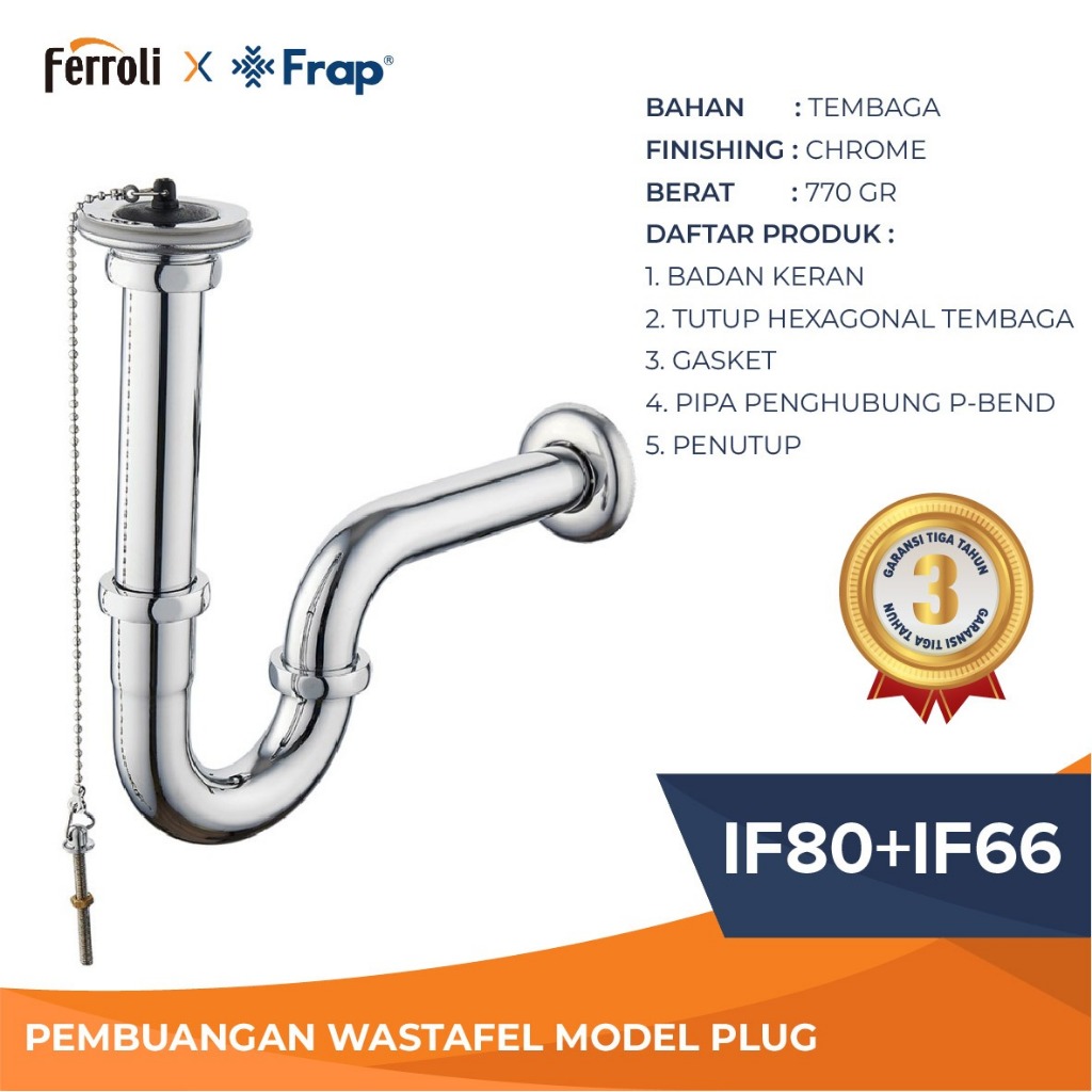 Jual Ferroli Frap IF80A+IF66A Sus304 Satu Set Afur Lengkap dengan Sifon ...