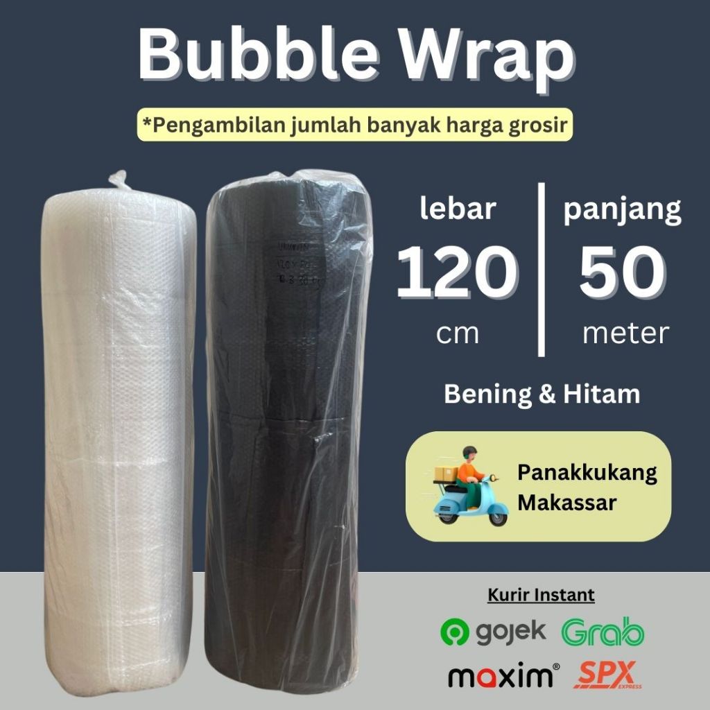 Jual Plastik Bubble Wrap Roll 120 cm x 50 meter Bubble Wrap | Shopee