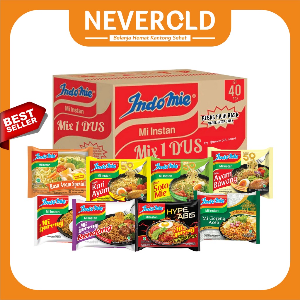 Jual INDOMIE 1 DUS ISI 40 BISA CAMPUR | Shopee Indonesia