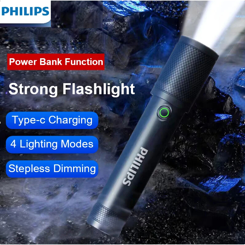 Jual Philips SFL2185 Senter Led Super Terang Jarak Jauh Flashlight Mini ...
