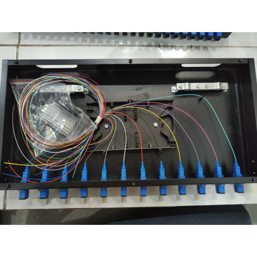 Jual OTB Rackmount 12 Port Fiber Optik SC UPC Box Rackmount SC ...