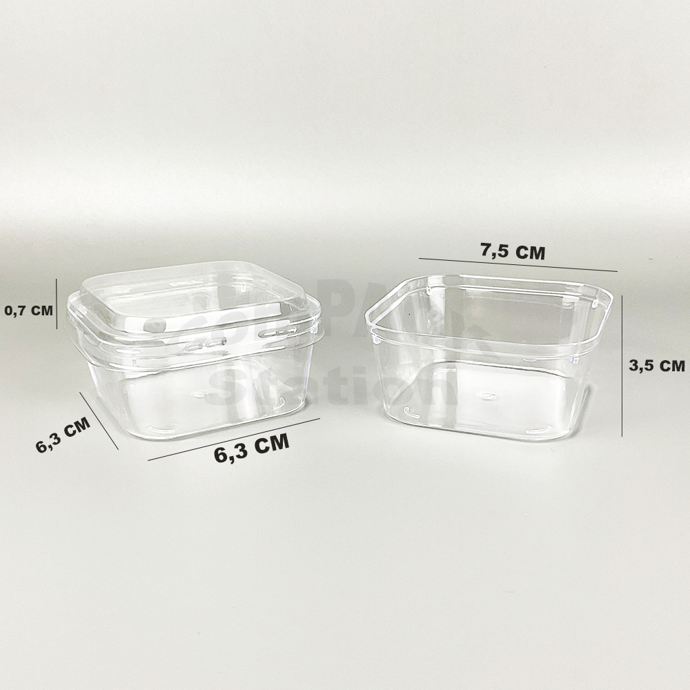 Jual Cup Puding Dessert Persegi 100ml (isi 10 pcs) | Shopee Indonesia