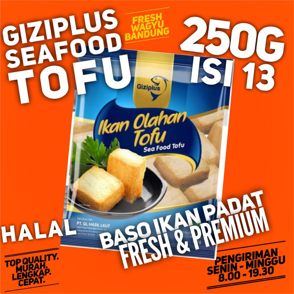 Jual Giziplus Seafood Tofu Baso Ikan Suki Shabu Steamboat Tahu Cedea