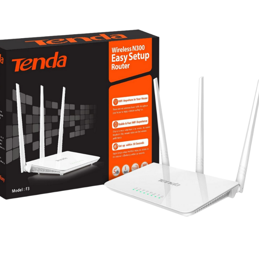 Jual Router TENDA F3 Wireless N Router WiFi 300Mbps Multi Mode Router