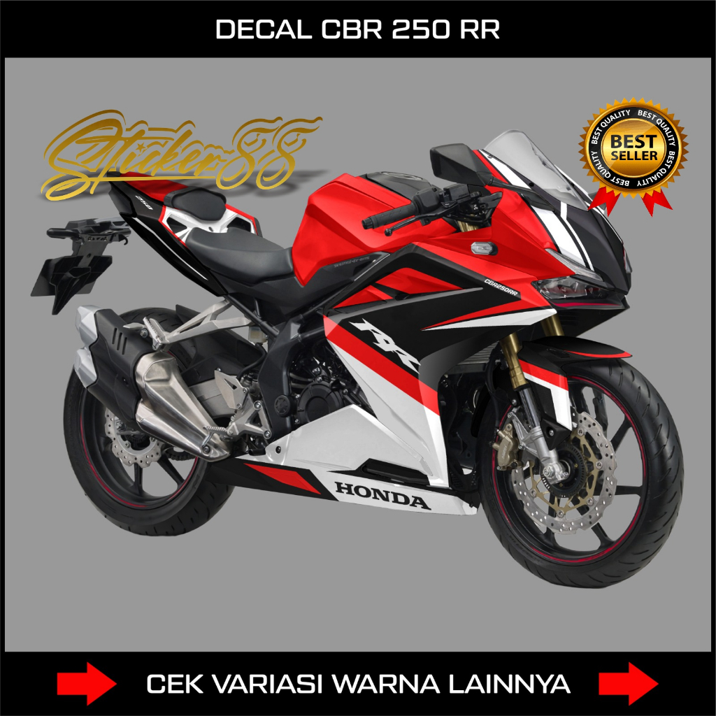 Jual DECAL STICKER CBR 250 RR FULL BODY VARIASI MOTIF GRAFIS COSTUM ...