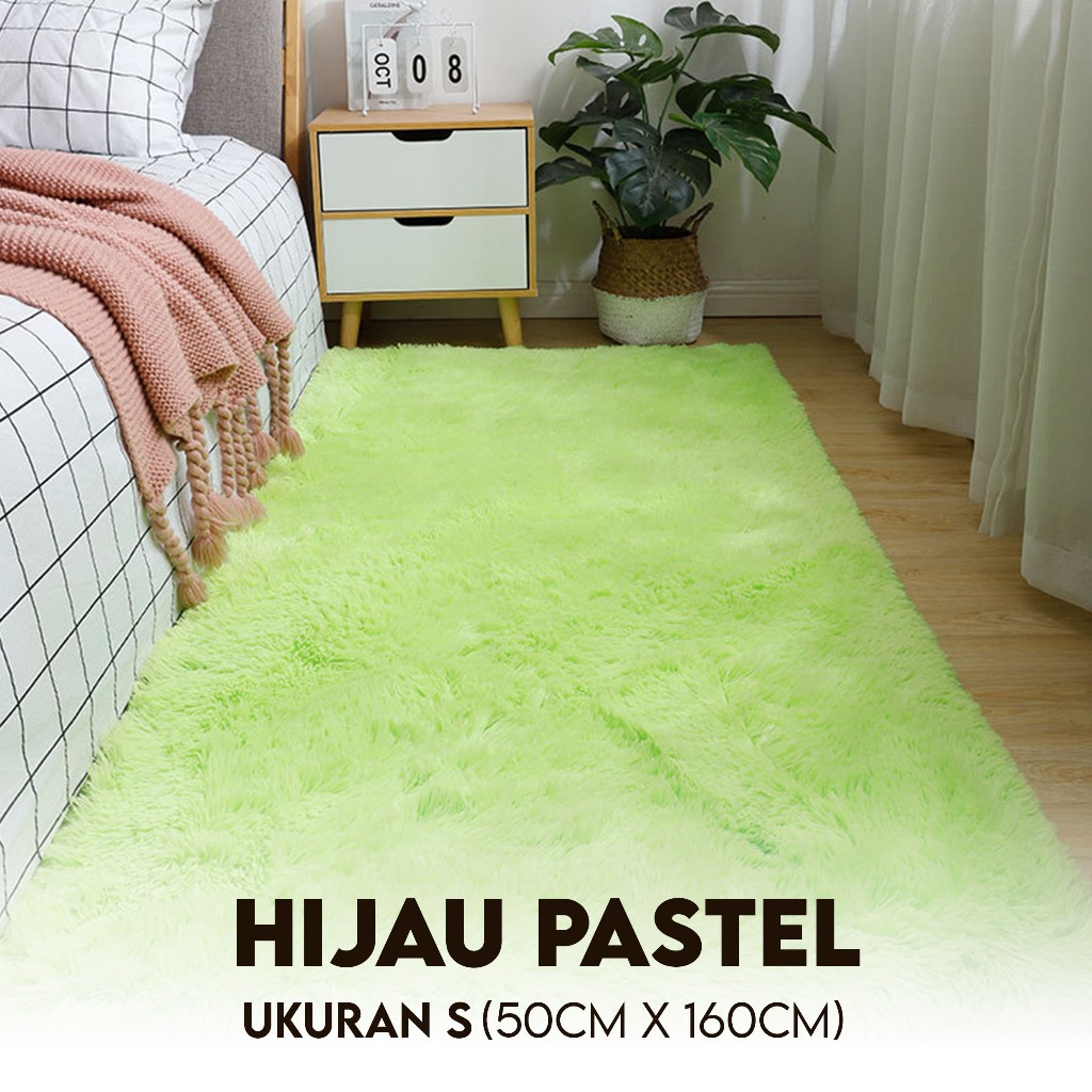 Jual Karpet Fluffy Bulu Lantai Carpet Tebal Alas Duduk Ruang Tamu Rumah ...