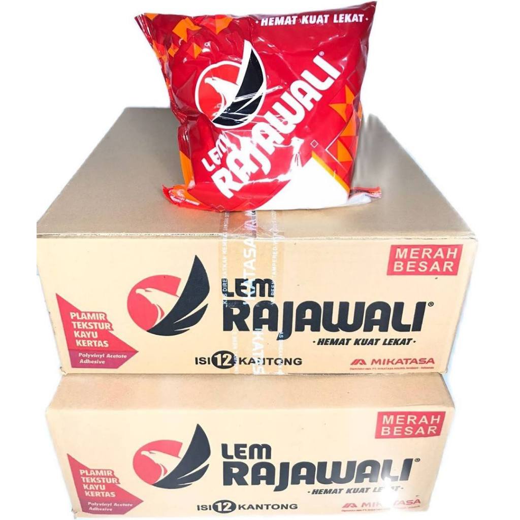 Jual Lem Putih Rajawali Kemasan Merah Besar Dus Pack Shopee