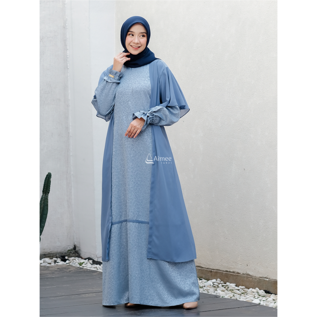 Jual Aimee Label Sarimbit Keluarga AZKA Family Set Denim / Sarimbit