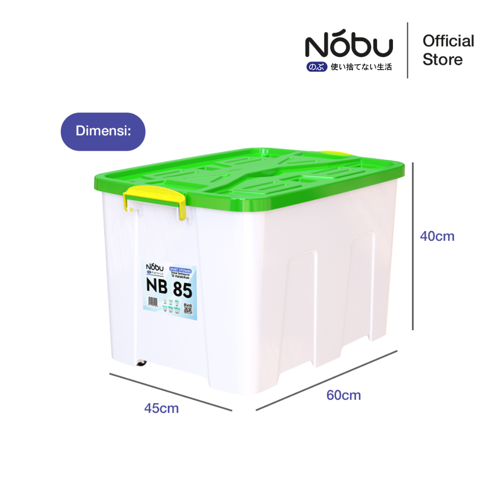 Jual NOBU Smart Storage Container Box 85L Tempat Penyimpanan Dengan ...