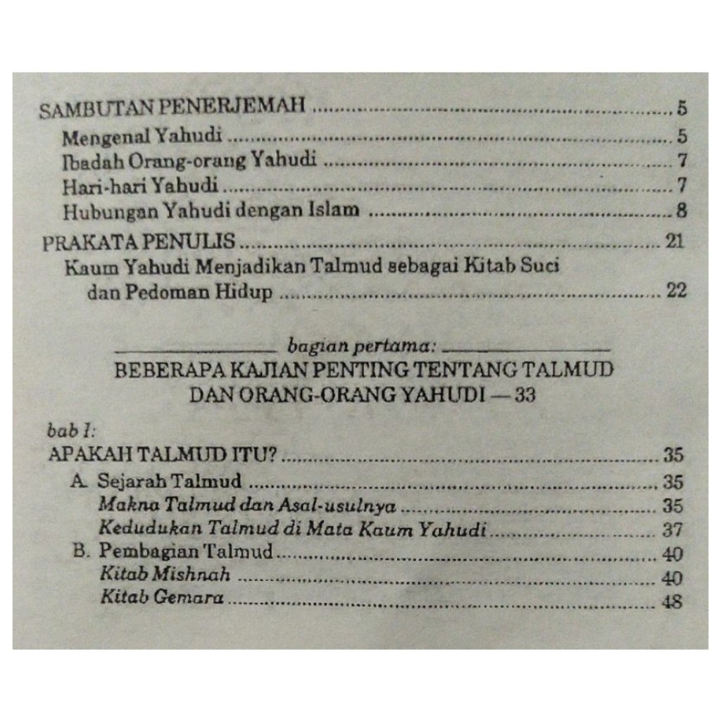 Jual Talmud Kitab Hitam Yahudi Yang Menggemparkan - Muhammad Asy ...