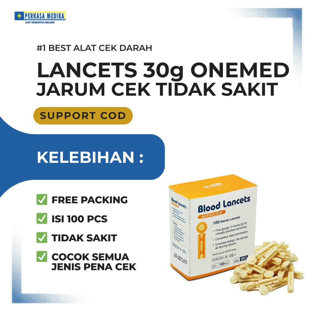 Jual Blood Lancets Jarum Lancet 28G 30G untuk sampel darah Perkasa